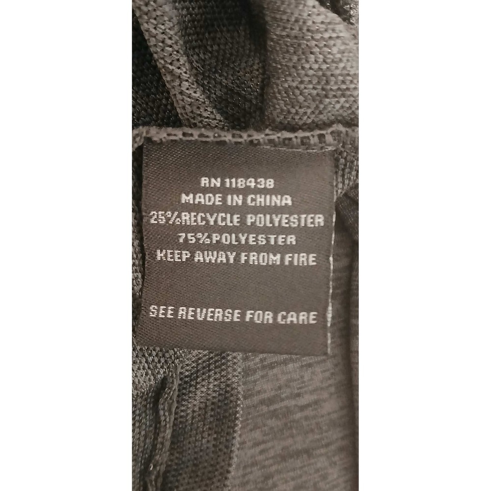 Fossa Mens 3XL Charcoal Gray Heathered 1/4 Zip Pullover Shirt WM Logo - Picture 3 of 4